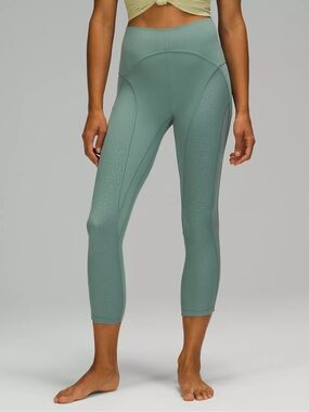 Lululemon Nulu Mesh Midrise Tidewater Teal Leggings